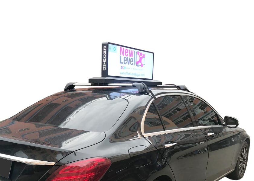 AL-C Series Outdoor High Brightness Double-Sided Full Color Taxi LED Display Smart City Advertising Screen