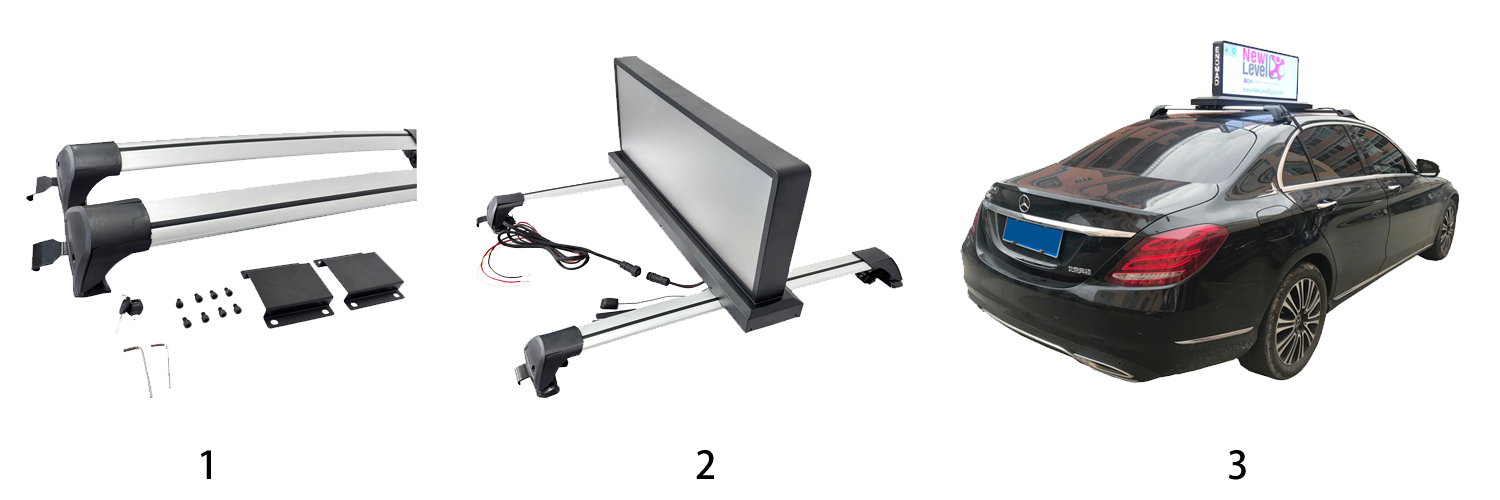 Taxi Roof Display Installation Bracket System