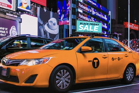 Double sided taxi display