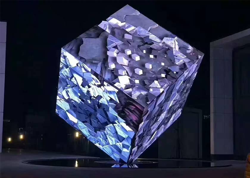 CR-A Series LED cube close-up six independent display faces