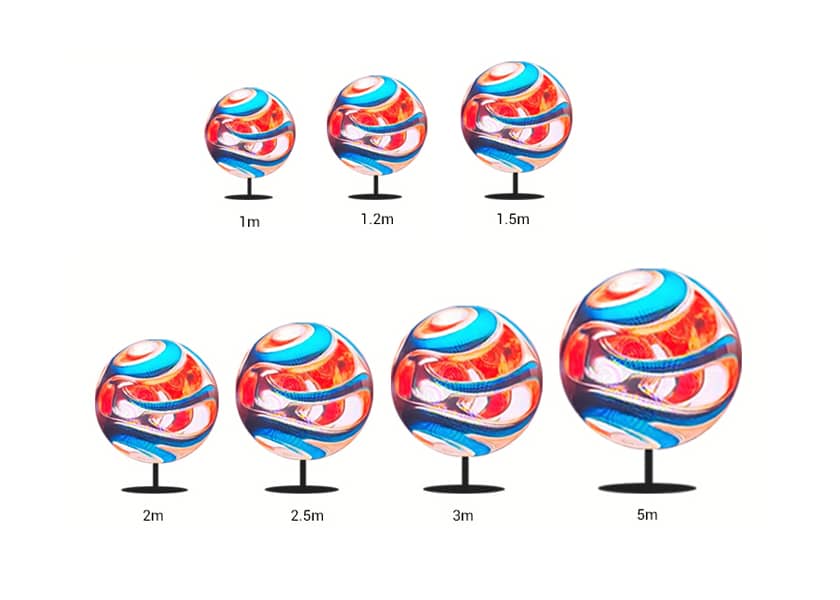 CR-D Series LED sphere side view showing full globe configuration
