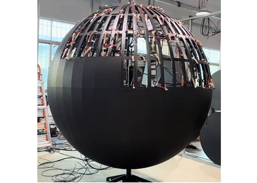 CR-D Series LED globe close-up showing pixel pitch and module design