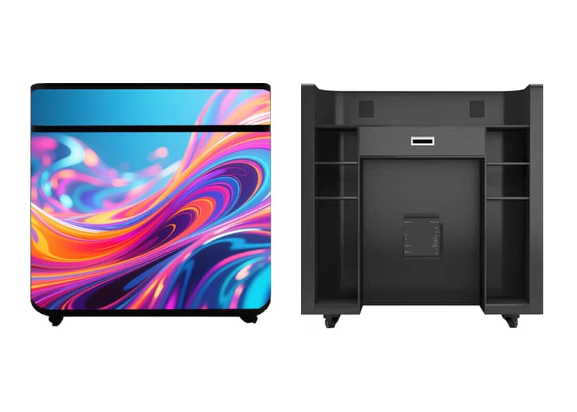 CR-E Series built-in LED display installation detail reception counter