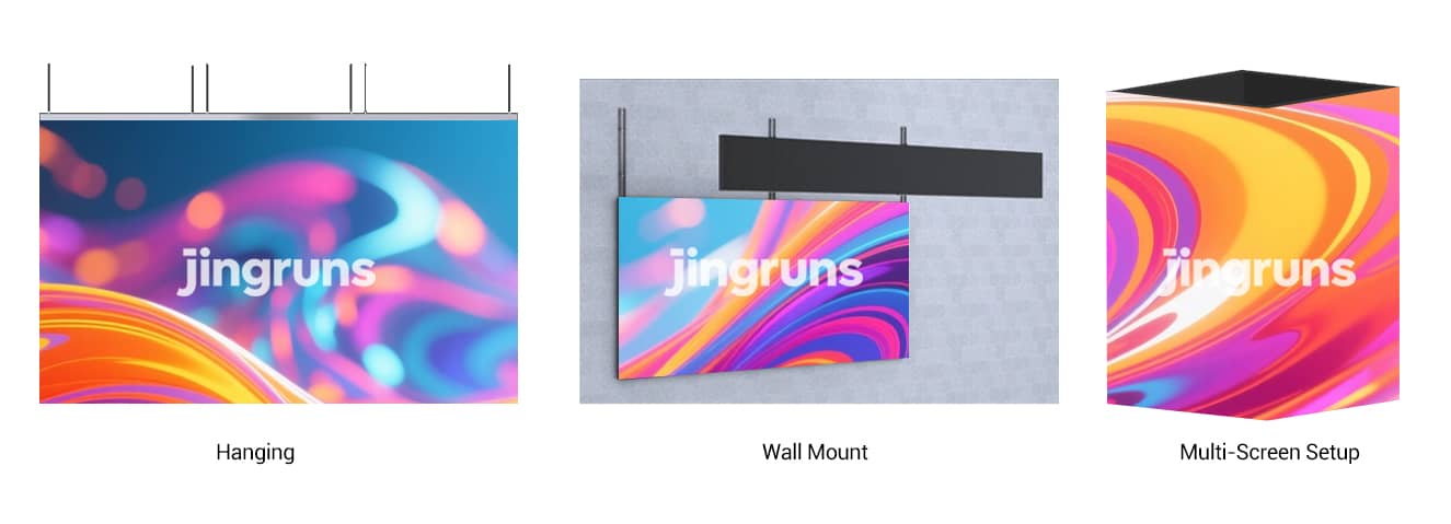 IN-A Series LED Display Installation Methods - Creative Splicing Options
