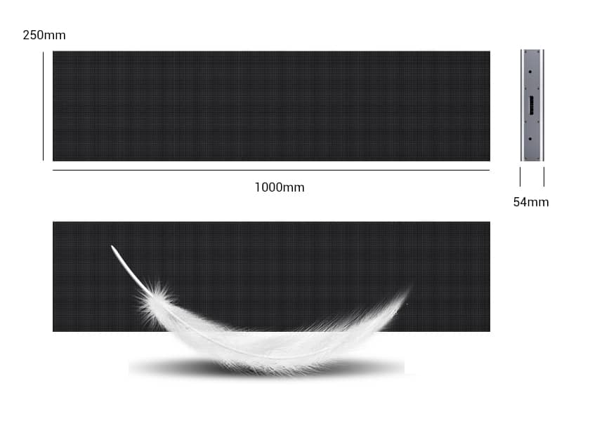 IN-D Series Ultra-Thin LED Cabinet - 54mm Profile