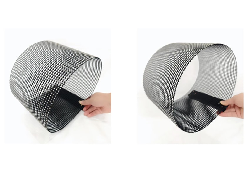 Cylindrical Transparent LED Display - 360° Surround View