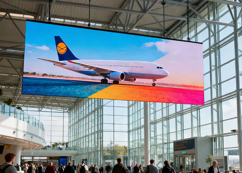 IN-D Series Double-Sided LED Display - Supermarket Application