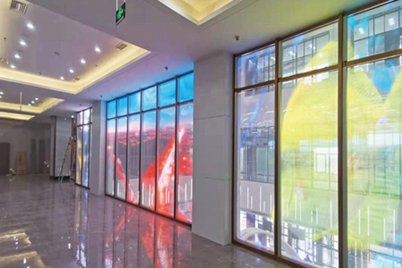 Transparent LED Screen - Exhibition Booth Application