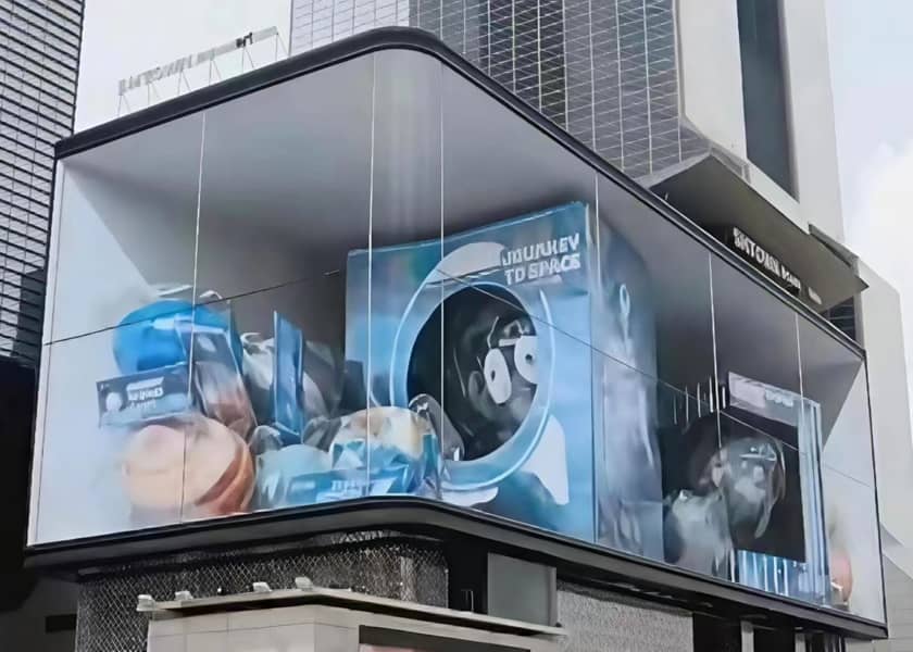 OU-A Series Outdoor Naked-Eye 3D Energy-Saving LED Display - IP65 Waterproof High Brightness LED Screen