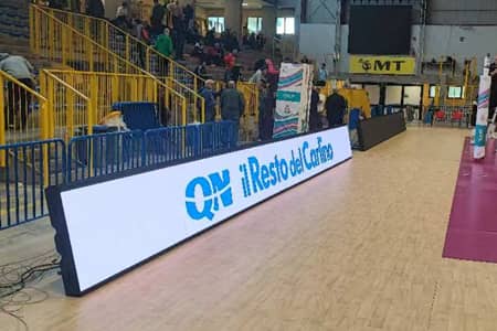Indoor basketball court LED display sports venue video wall
