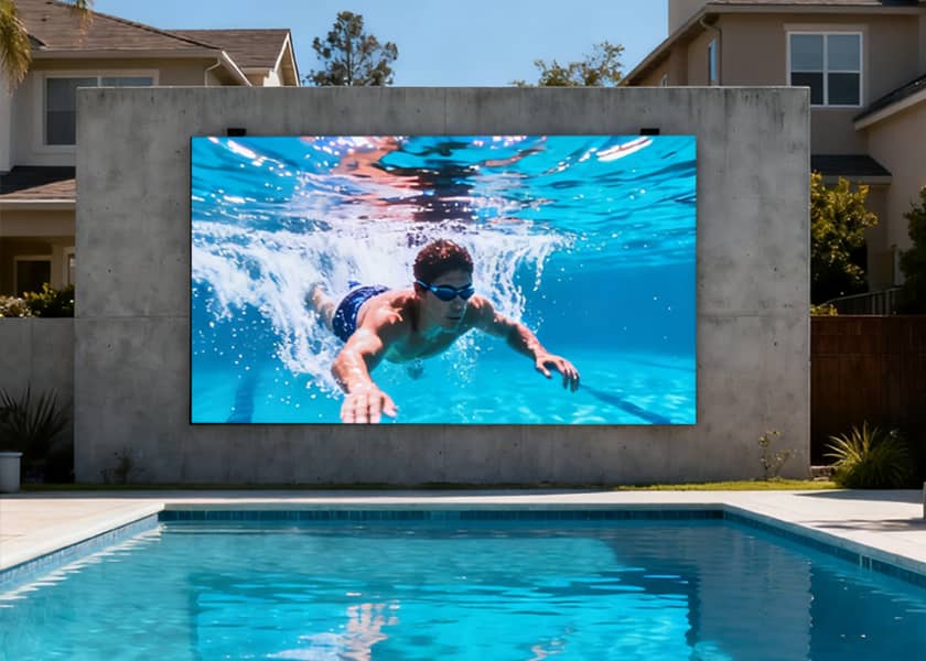 OU-C Series Outdoor Swimming Pool LED Display - Lightweight Aluminum Cabinet IP65 Waterproof Front Service LED Screen