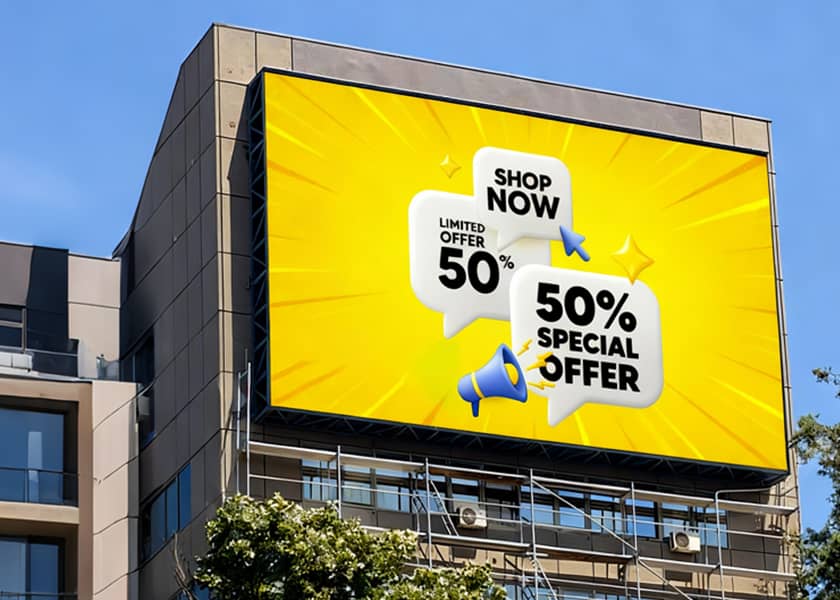 OU-D series outdoor LED display die-cast aluminum upgrade for outdoor advertising