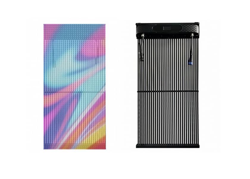 OU-T Series outdoor LED grille screen installation quick-connect system