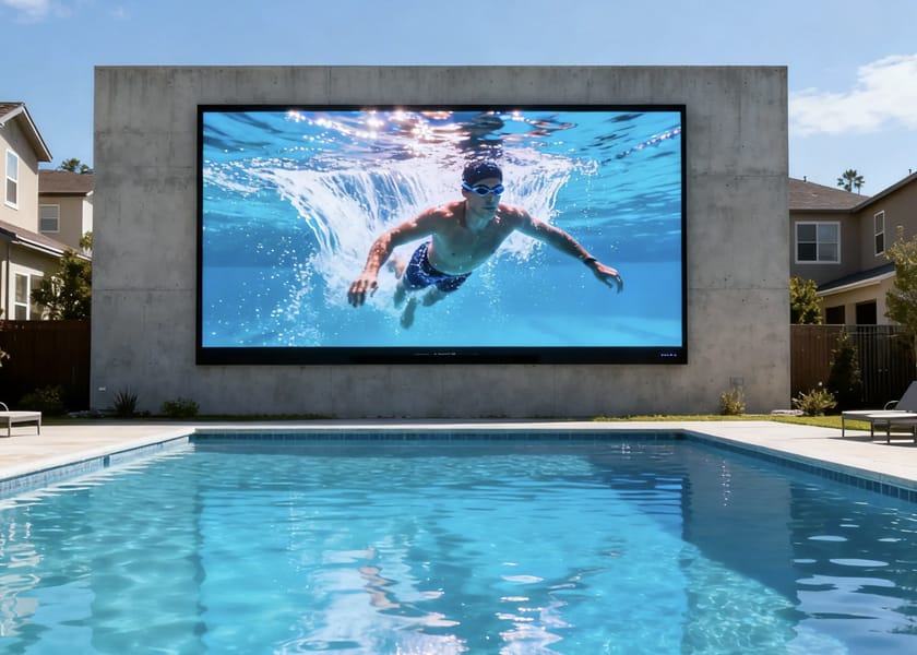 Wall-Mounted Outdoor LED Display - OU-C Series 3D Billboard Installation
