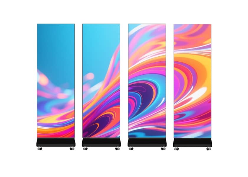 PO-A Series LED poster magnetic edging quick installation seamless splicing