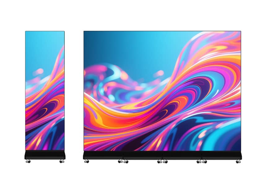 PO-A Series foldable LED poster cabinet close-up GOB COB protection technology