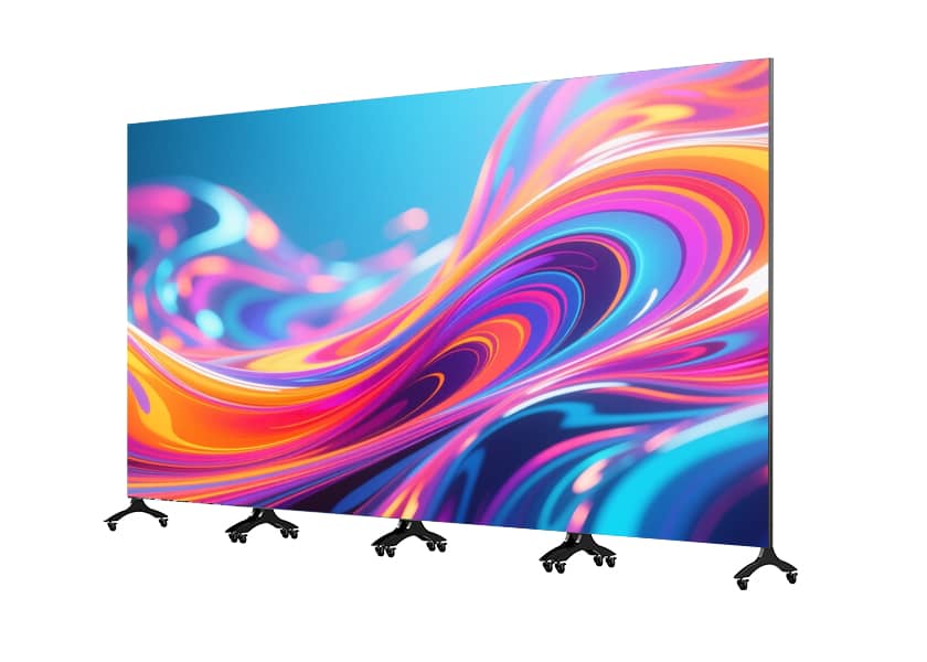 PO-C Series wheeled LED poster base easy mobility GOB protection technology