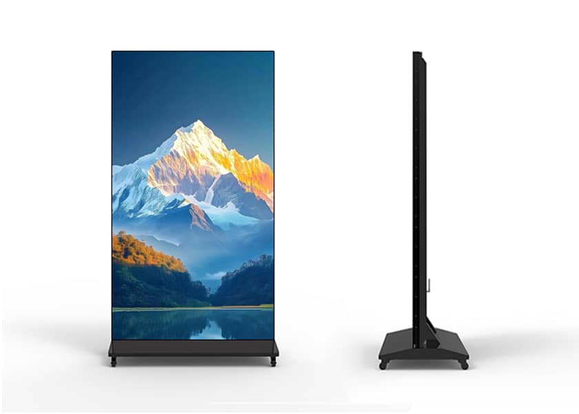 PO-D Series 4K LED poster side view ultra-narrow border design