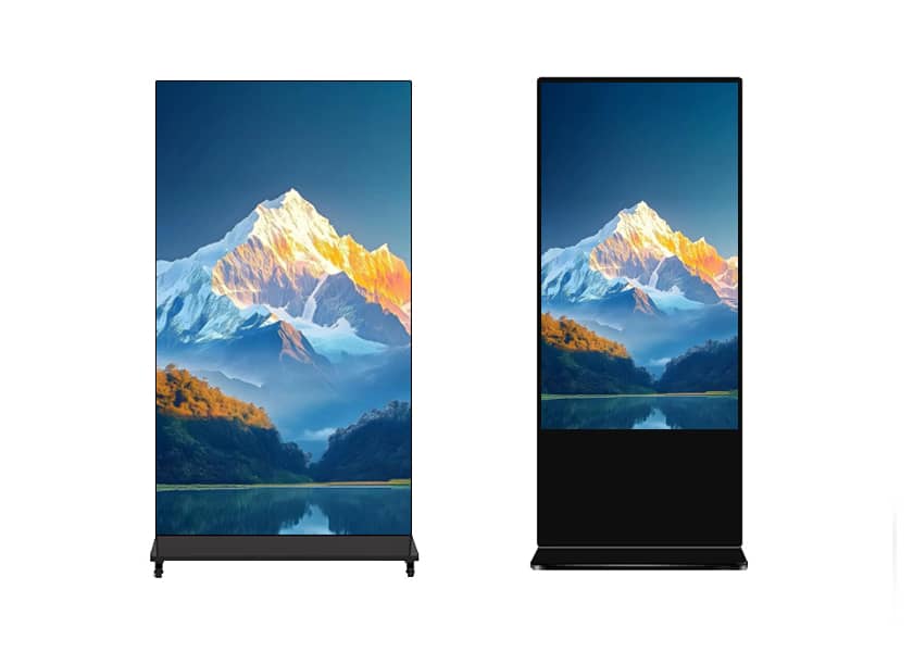 PO-D Series 4K digital signage folded view portable design
