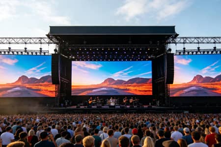 RE-F Series Rental LED Display - Concert Stage Application