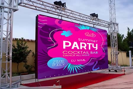 RE-F Series Rental LED Screen - Exhibition Booth Application