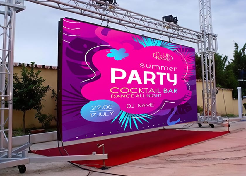 RE‑D Series Raya Rack Rental LED Display One‑Stop Service Flex Cable Connector Stage Screen