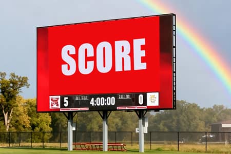 Multi-column mounted LED advertising screen large format digital billboard